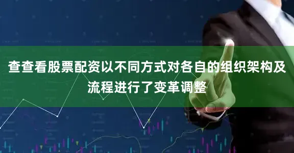 查查看股票配资以不同方式对各自的组织架构及流程进行了变革调整