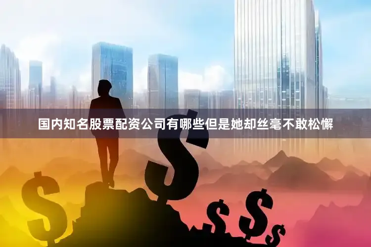国内知名股票配资公司有哪些但是她却丝毫不敢松懈